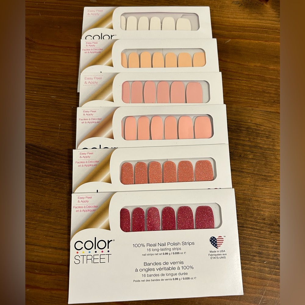 Color Street Nail Polish Strips - 6 Sets